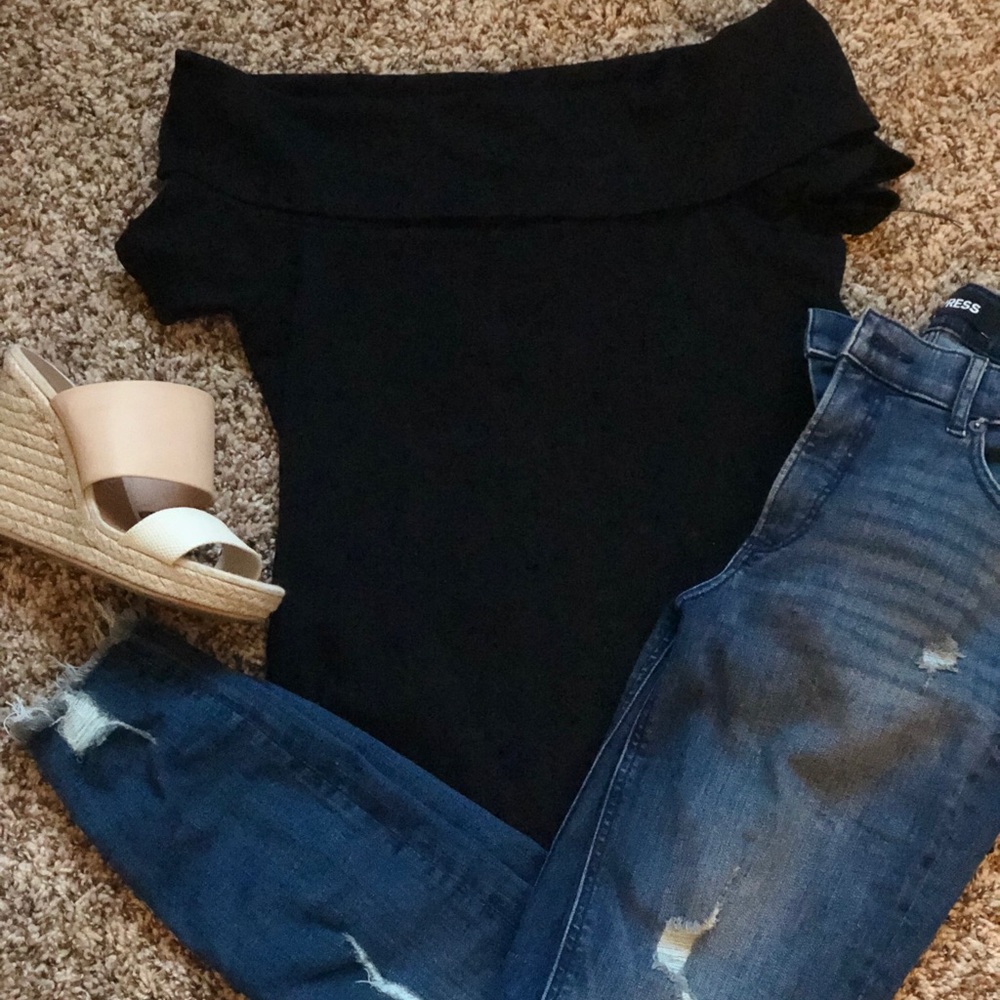 J. Crew off the shoulder top